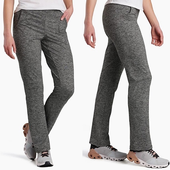 Kuhl Pant Bliss Soft Performance Knit Legging Pant Dark Heather Gray Large - Picture 1 of 9